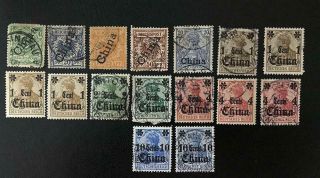 China.  German Offices.  Good Classic Mostly Lot.  Cancels.  Look