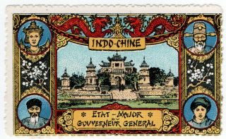 (i.  B) Vietnam Cinderella : Indo - China Great War Label (delandre)