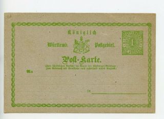 Germany Wurttemberg Stationery Postcard Postkarten P12 (t553)