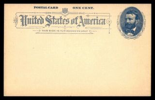 Mayfairstamps Us 1890s Grant One Cent Postal Card Card Wwb_46519