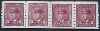 Canada Stamps 1942 Coil Strip Sg391 Mnh.