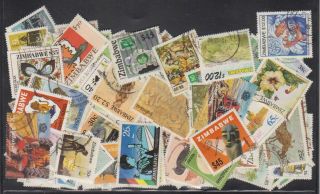 A5813: (165) Modern Zimbabwe Stamps; High Values