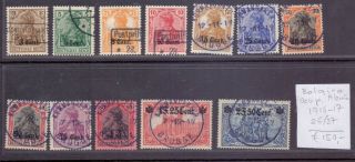 Belgium Occupation Germany 1916 - 1917 Stamp.  Yt 26/37 €150.  00