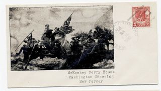 Us 1932 George Washington Crossing Jersey Mckonkey Bicentennial Cover