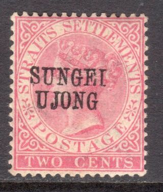 Malaya Sungei Ujong 1885 - 90 Type 24 Opt On 2c Pale Rose M,  Sg 39 Cat £110