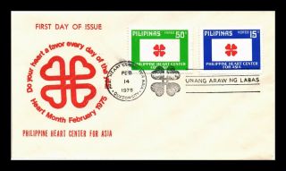 Dr Jim Stamps Philippines Heart Center For Asia First Day Issue Combo Cover