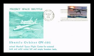Dr Jim Stamps Us Shuttle Orbiter Ov 101 Space First Day Cover 1978