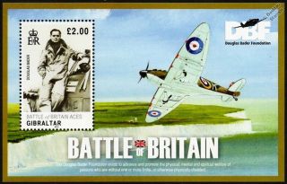 Douglas Bader/hurricane/wwii Raf Battle Of Britain Spitfire Aircraft Stamp Sheet