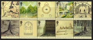 Gb Qeii Mnh Stamp Set 2004 Jrr Tolkien Lord Of The Rings Sg 2429 - 2438