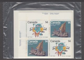 Canada Plate Blocks 769 - 770 14c X 16 Inuit Travel,  Walking & Migration