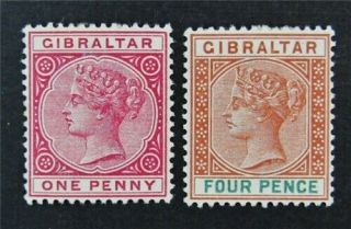 Nystamps British Gibraltar Stamp 11.  17 Og H $36