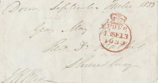 Sir John Reid Mp Signed Front: Gov.  Bank Of England,  Slave Owner (1833)