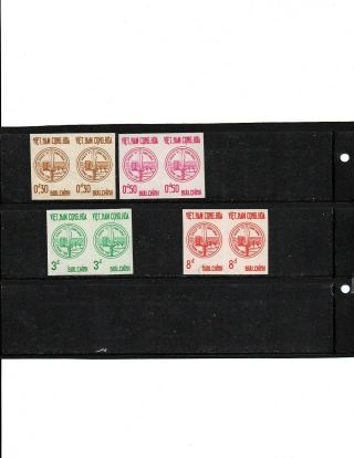 Stamps South Vietnam Sc 211 To 214 Imperf Pairs,  Vf,  Nh