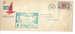 1939 Eastern Air 1st Autogiro Flight Phil.  - D.  C.  W/ Letter From E.  Rickenbacker