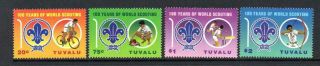 Tuvalu Mnh 2007 Sg1258 - 1261 Centenary Of World Scouting