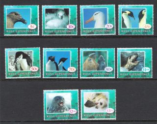 Ross Dependency 1994 Wildlife Birds Seals - Mnh Short Set - Cat £16 - (143)