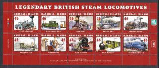 Vanuatu 2013 Legendary Steam Locomotives - Mnh Mini Sheet - Cat £15 - (74)