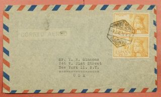 Dr Who 1952 Spain Madrid Airmail To Usa 45924