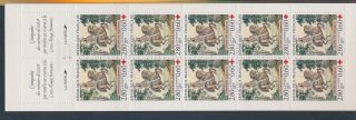 Xb69585 France 1995 Tapestry Red Cross Booklet Xxl Mnh