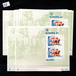 == 11x Azores,  Portugal 1981 - Mnh - Europa Cept - Horse - Animals -