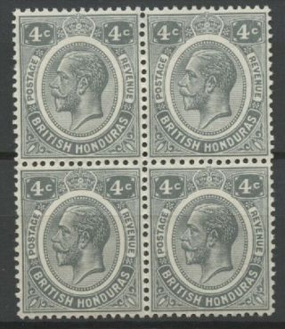 No: 66966 - British Honduras - An Old Block Of 4 Of 4 C - Mnh