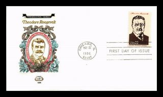 Dr Jim Stamps Us Theodore Roosevelt House Of Farnum First Day Cover Chicago