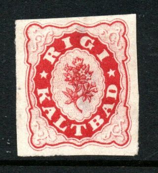 Switzerland Local Hotel Post 1868/70 Rigi Kaltbad Imperf Mounted