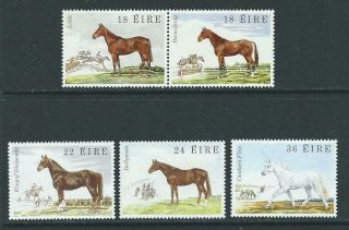 1981 Ireland Famous Horses Set (scott 506a,  507 - 509) Mnh