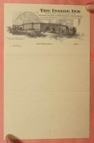 1915 INSIDE INN PANAMA - PACIFIC INTL EXPO SAN FRANCISCO CA ADVERTISING 3
