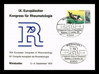 Dr Jim Stamps European Congress Rheumatology Germany Continental Size Postcard