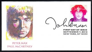 Peter Max Paul Mccartney The Beatles John Lennon Stamp Fdc (644)