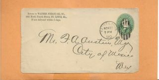 Waters Pierce Oil Co 1889 Vintage Advertising Cover,  Front Only