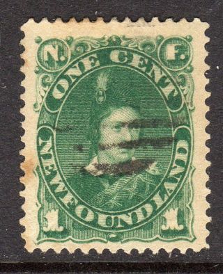 Newfoundland 1896 - 98 1c Deep Green (prince Of Wales) Sg44b