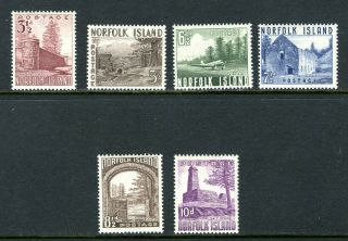 Norfolk 13 - 18,  1953 Regulars (island Scenes),  Vlh (nor010)