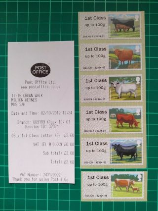 2012 Cattle Post & Go Wincor 6 X 1st With Receipt