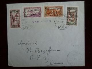 Syrian Air Mail Cover,  Tartous - Damas (damascus) April 1926
