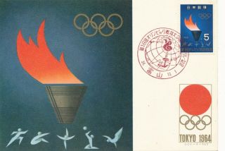 1964 Olympic Games Tokyo,  Postcard.