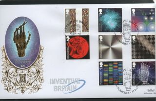 Gb 2015 Benhams Gold Fdc Inventive Britain Dumfries Postmark Stamps