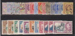 A5535: Earlier St Lucia Stamp Collection; Cv $135