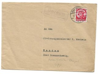 Germany Postal History Reich Cover Addr Wenden Canc Yr 