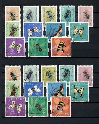 POLAND 1962 Sheets Skiing Insects MNH (Appx 100) (MR449 4