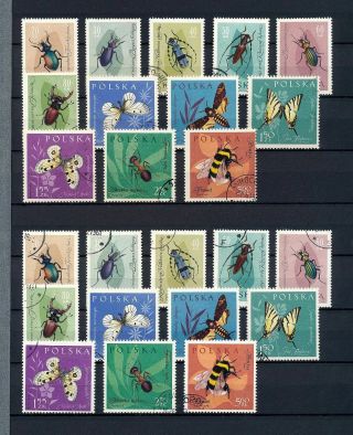 POLAND 1962 Sheets Skiing Insects MNH (Appx 100) (MR449 5