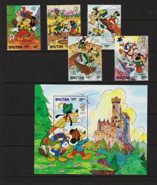 Bhutan - 1984 - 85 Disney Sets,  Cat.  $ 33.  90