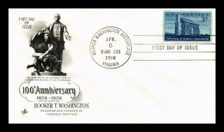 Dr Jim Stamps Us Booker T Washington Art Craft First Day Cover Scott 1074
