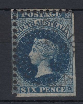South Australia 1879 6d Perf 10 - Sg135 - Misperforated - Check The Scans