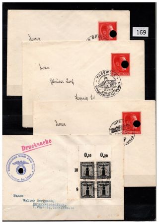 Germany 1938 - 4 Covers
