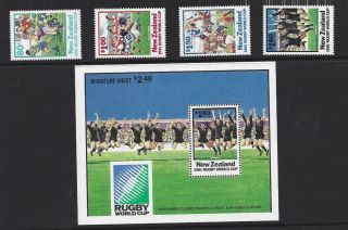 1991 Zealand Nz Rugby World Cup Mini Sheet,  Stamps