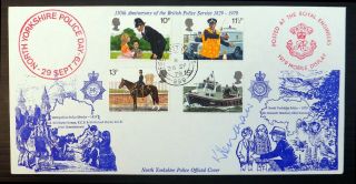 Gb 1979 North Yorkshire Police Official Cover Signed By Col Rowan Bm858