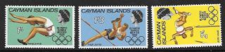 Cayman Islands Sg212/4 1968 Olympic Games Mnh