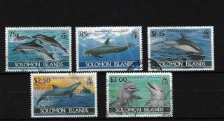 Solomon Islands Sg792/6,  1994 Dolphins Fine